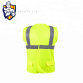 china suppliers wholesale safety reflective EN ISO 20471 safety road workplace traffic man's reflective vest with pockets